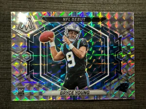 BRYCE YOUNG RC 2023 Mosaic PRIZM Silver Rookie SP NFL Debut Panthers Rare - Picture 1 of 2