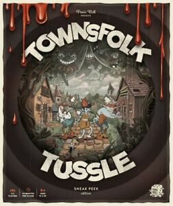 Townsfolk Tussle Board Game - Panic Roll Games VG CONDITION PLAYED ONCE