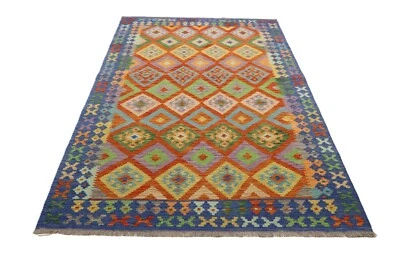 Super Kelim Kilim Afghan Orientteppiche ( 245 x 174 cm) Handgewebt Top - Bild 1 von 4