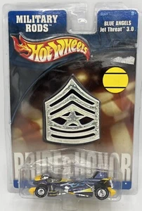 BLUE ANGELS JET THREAT 3.0 Hot Wheels MILITARY RODS SEALED Car - Picture 1 of 3