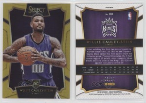 2015-16 Panini Select Concourse Gold Prizm /10 Willie Cauley-Stein #80 Rookie RC