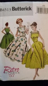 Butterick 4513 Misses'/Petite "Retro 57" Flared Dress & Belt Pattern Size 6-12 - Picture 1 of 2