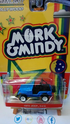 Greenlight Hollywood Mork & Mindy 1972 Jeep CJ-5 (NG24) - Immagine 1 di 2
