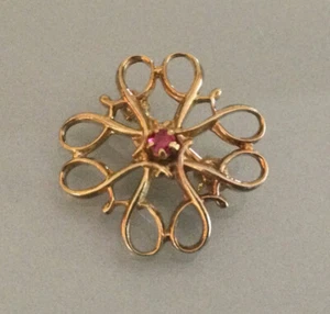 Vintage AVON Robbins R Sterling vergoldet Rubin Presidents Club Service Award - Bild 1 von 6