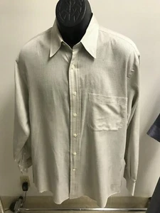 Valentino Button Up Shirt Men's Dotted Collared Long Sleeve Size 16 - Picture 1 of 6