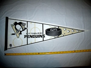 Pittsburgh Penguins 2000s White Original Full Size Pennant EXC - Picture 1 of 3