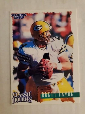 1997 Kenner Starting Lineup Brett Favre CLASSIC DOUBLES card #NNO - Image 1 of 2