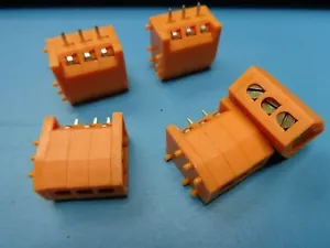 (5) 053956 Weidmüller 0539560000 3-polige Position Klemmenblock 5395,6 PCB T/H - Bild 1 von 3
