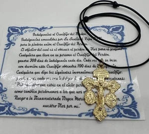 Crucifijo De La Indulgencia 3 Vias Para El Perdon San Benito, Medalla Milagrosa - Picture 1 of 1
