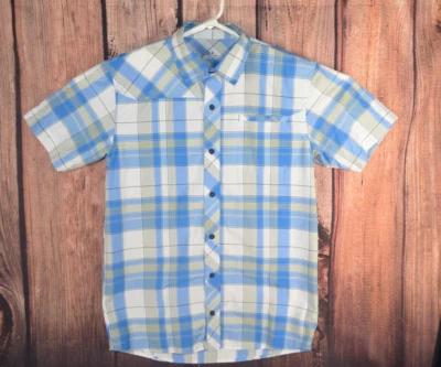 Рубашка на пуговицах Under Armour мужская M синяя клетчатая всесезонное снаряжение повседневная одежда для улицы - Изображение 1 из 4