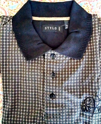 NUEVO SIN ETIQUETAS STYLO Golf Las Vegas Hombres Manga Corta Polo Deportivo Talla L 100% Algodón Foto 1 de 4