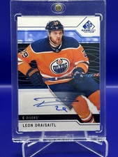 Leon Draisaitl Edmonton Oilers Autograph 2018-19 Upper Deck SP Game Used #63