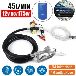 45L/min Dieselpumpe Heizölpumpe selbstansaugend Mit Manuelle Düse 12V 175W DE - Bild 1 von 15