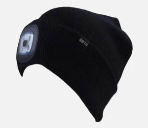 Rechargeable LED Beanie Light Hat USB Battery Thermal Winter Wam Material 5 Hour - Picture 1 of 1