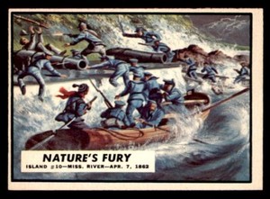 1962 Topps Civil War News #15 Nature’s Fury EX/MT *e2
