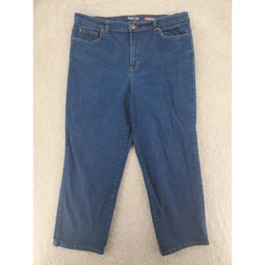 Style & co. Straight Leg Women's 16 Short Jeans Blue Stretch Pockets Denim - Picture 1 of 8