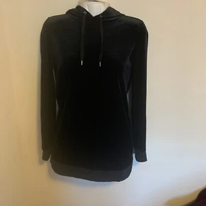 Gap Maternity Velvet Pullover Hoodie Black Size XS - Picture 1 of 9