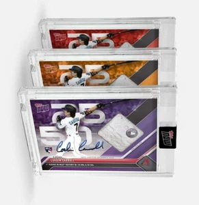 Reliquia automática con tarjeta # a 99 o Corbin Carroll inferior - 2023 MLB TOPPS AHORA 50/25 - Imagen 1 de 9