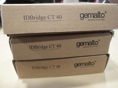 New Gemalto GemPC USB-SL IDBridge CT40 Smart Card Reader SmartCard Reader QTY 3 - Image 1 of 4