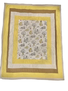 Vintage Winnie The Pooh, Tigger, Piglet, Eeyore Quilt Blanket 50”x40” *Hole*READ - Picture 1 of 10