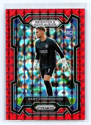 2023-24 Panini Prizm Premier League #102 Bart Verbruggen Red Mosaic - Image 1 of 2