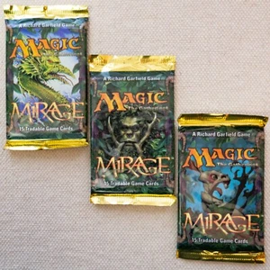 MTG: 3 MIRAGE Sealed Booster Pack Lot from Box - 3 Packs Magic - English - Picture 1 of 8