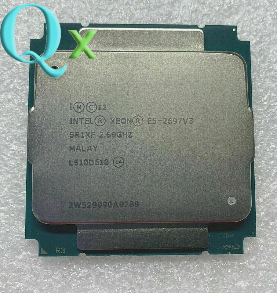 Intel Xeon E5-2697 V3 LGA2011-3 Server CPU Processor SR1XF 14Core 2.6 GHz - Image 1 of 1