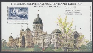 AUSTRALIA 1980 MELBOURNE CENT. EXHIB. SOUVENIR CINDERELLA SHEET (ID:133/D34847) - Picture 1 of 1