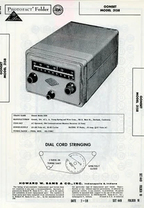 Vintage Sam's Photofact/Schematic Folder Gonset Model #3158 SFF33 - Bild 1 von 1
