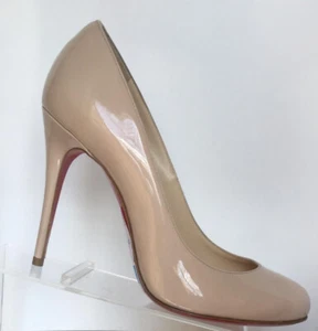 NEW Christian Louboutin Fifi 100 Round Toe Pumps, Nude (Size 36) - $745.00! - Picture 1 of 12
