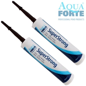 2x AQUAFORTE Super Strong - 290 ml schwarz MS Polymer Teich Filter Kleber - Bild 1 von 2