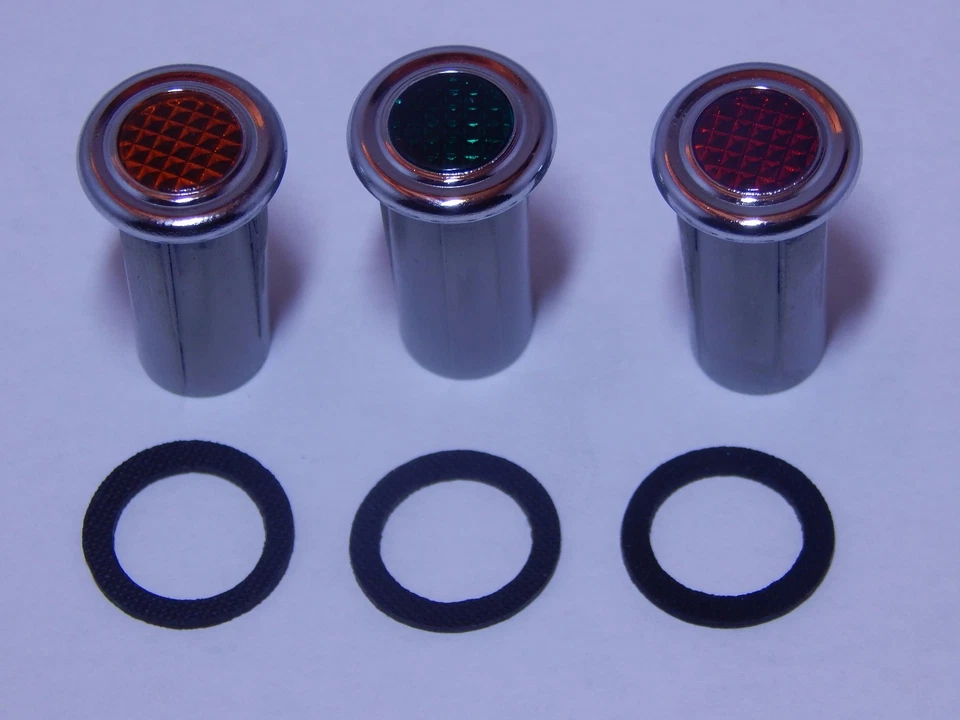 LUCAS 头灯 头灯 珠宝指示器 绿色 红色 琥珀 TRIUMPH BSA NORTON  — 第 1/1 张图片