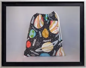 Gymnastics Leotard Grip Bags / Glow in Dark Planets Gymnast Birthday Goody Bag  - Picture 1 of 12