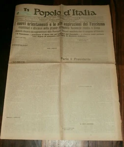 IL POPOLO D'ITALIA - 5 Agosto 1924 - Mussolini - ASSEMBLEA NAZIONALE - FIRENZE - Imagen 1 de 3