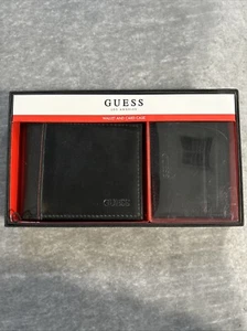 Guess Los Angeles Men's Wallet And Card Case Black - NWT ( In Factory Box) - Picture 1 of 17