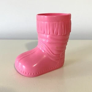 Vintage Fisher-Price Little Mommy Puppe Schuh Stiefel rosa Fransen Zubehör Zubehör - Bild 1 von 7