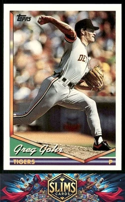 1994 Topps Detroit Tigers Greg Gohr #711 Rookie - Image 1 of 2