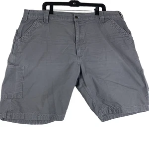 CARHARTT Force Men's Gray Carpenter Cargo Cotton Shorts Outdoors Rugged Size 42 - Picture 1 of 18