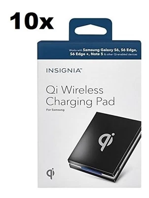 10-PACK Insignia Qi Wireless Phone Charging Charger FOR iPhone 16 Pro 15 Plus 14 - Image 1 of 4