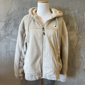 New Balance Beige Sherpa Cozy Jacket Sz L - Picture 1 of 13