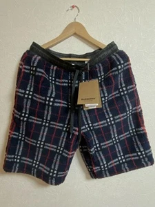 BURBERRY plaid fleece shorts #PGE621 - Picture 1 of 4