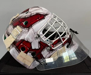 Bauer NME4 Goalie Mask Youth Size 6--6-5/8 Exposed brick graphic ASTM F1587-12 - Picture 1 of 9