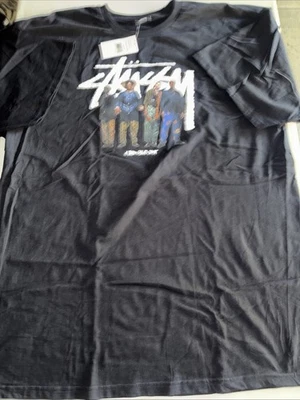 Stussy A Tribe Called Quest Negro XL Hip Hop Raro De Colección Gira Mundial Japón Logotipo de Caja Foto 1 de 4