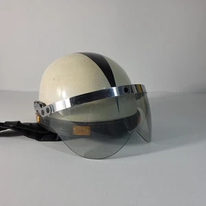 Vintage World Famous 505 Half Helmet w/ Visor Motorcycle Moped Scooter Japan S - Picture 1 of 13