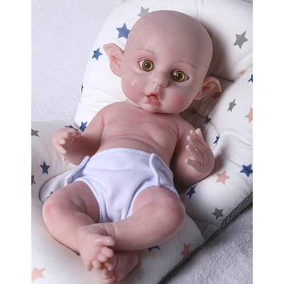  Full Silicone Baby Girl Doll 16 in Realistic Reborn Baby Dolls Eif Doll Toys - Image 1 of 4
