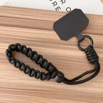 Correa de muñeca ajustable tejida a mano con cordón para teléfono móvil cuerda anti-caída 1 pieza - NUEVO Foto 1 de 4