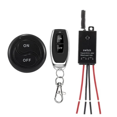 Mini Wireless Switch 12V,5V/12V/48V/10A Relay 5V-48V Remote switch-10A  - Image 1 of 4