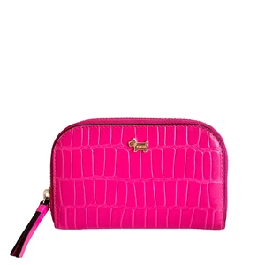 RADLEY Angel Lane -Faux Croc Pink Leather Medium Zip Round Purse - New - RRP £79 - Picture 1 of 6
