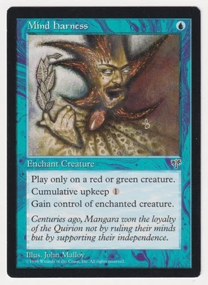 Signed Mind Harness Proof LP Mirage Artist John Malloy 1996 MTG Magic AP Vintage - Image 1 of 2