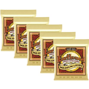5 SETS Ernie Ball Acoustic Guitar Strings 80/20 Bronze Medium-Light 12-54 - Picture 1 of 7